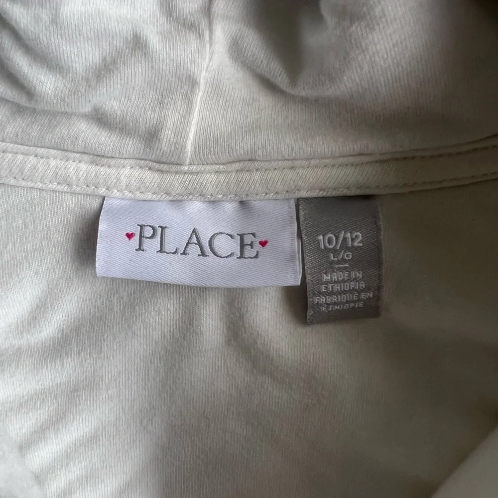 The Children's Place White and Pink Cozy Sherpa Jacket